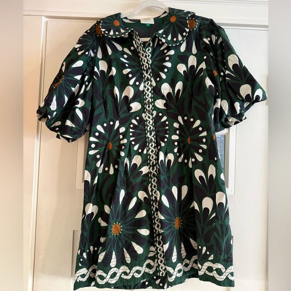 Farm Rio Ainika flowers puff sleeve mini dress - Picture 2 of 2